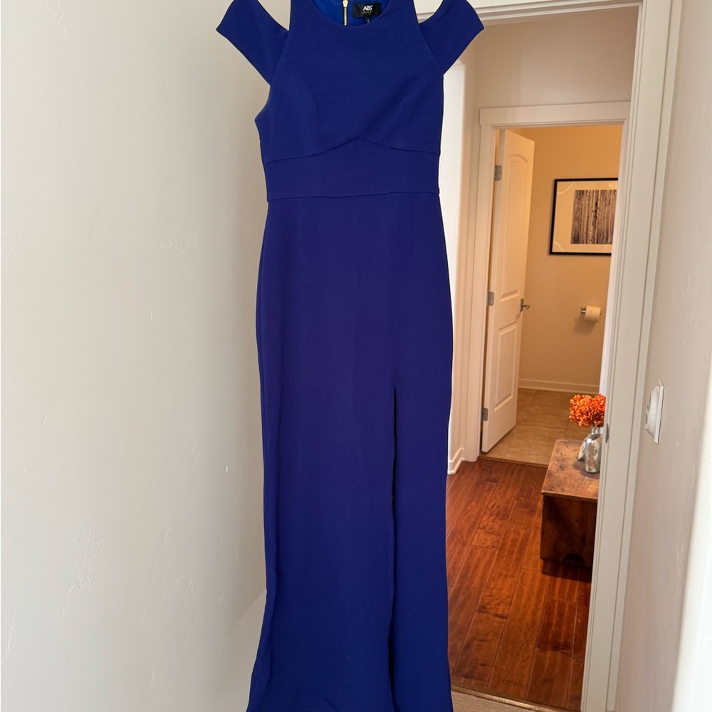 ABS Allen Schwartz Royal Blue Maxi Dress